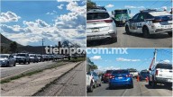 Suman 3 horas de kilométrico tráfico en la carretera a Aldama