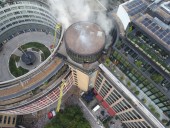 Firefighters tackle blaze at BBC’s former HQ Television Centre