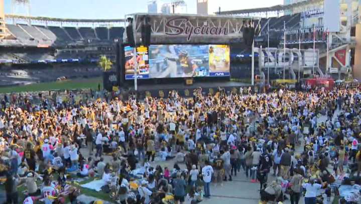 Padres bring the postseason party home with Gallagher Square watch parties