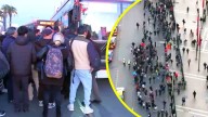 Cierre de estaciones en Línea 1 del Metro generó aglomeración en paraderos de la Alameda