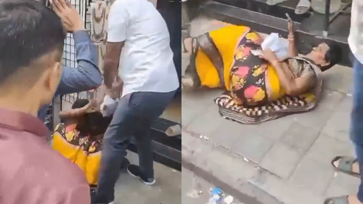 Shocking Video: Bengaluru Woman Brutally Kicked, Slapped And Dragged On Road For Stealing Sarees