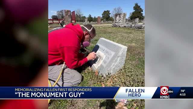 The 'Monument Guy' honors the fallen through memorial etchings