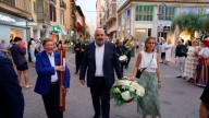 Cort entrega en Sant Miquel su ofrenda floral con motivo de la Patrona