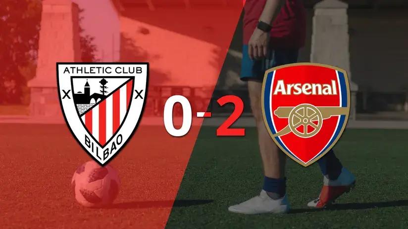 Champions League: Arsenal fue superior y venció por dos goles a Athletic Bilbao en el estadio la Catedral