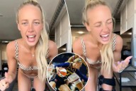Sophie Cunningham dances in bikini and leg brace after injury