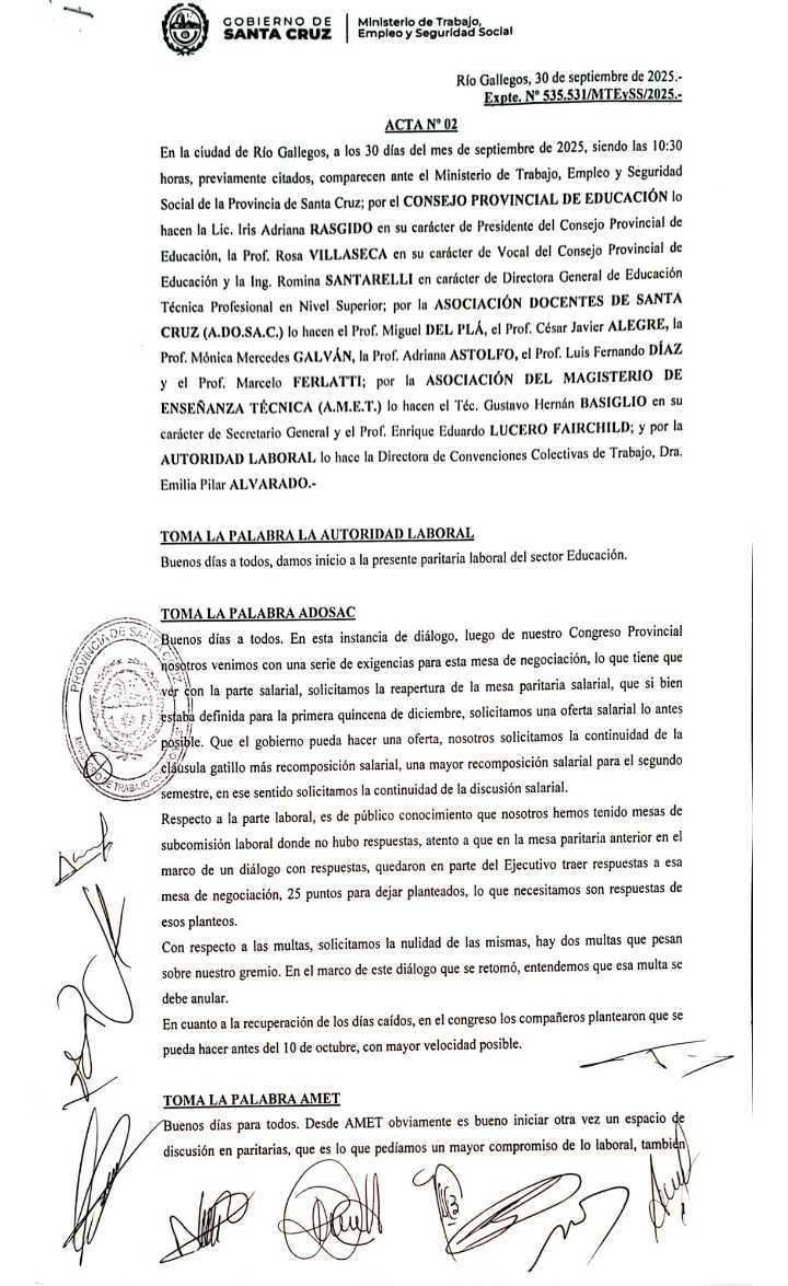 Tras finalizar la paritaria docente, ¿cuáles serán las medidas a seguir?