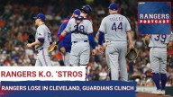 The Rangers came up short in Cleveland, but helped eliminate the Astros.