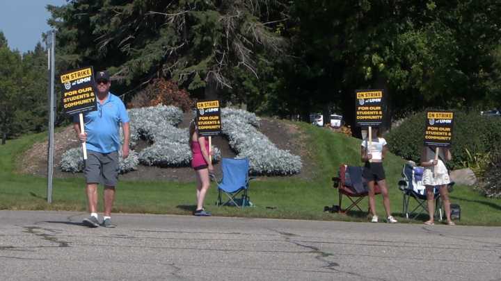 Crookston workers protest university pay, contract terms