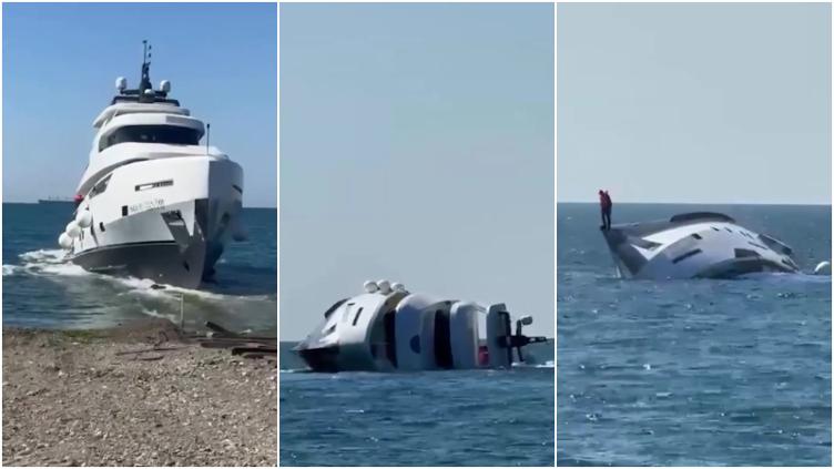 Yate de lujo se hundió a los 15 minutos de haber zarpado 🎦