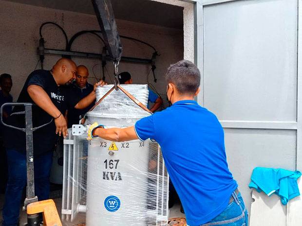 Mejorado servicio eléctrico en Asodiam con sustitución de transformador 167 kVA