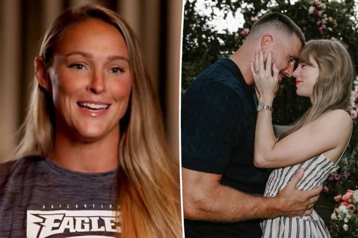 Kylie Kelce gushes over Taylor Swift and Travis Kelce's engagement