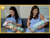 Twin sisters give birth on same day at same Texas hospital