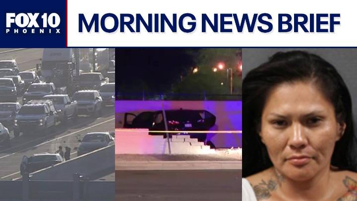 Driver slams into block wall after pursuit, crash causes delays on I