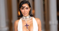 Kim Kardashian Matched Her Sheer Bra To Her Tights Like A Pro