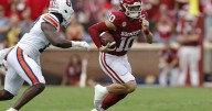 No. 11 Oklahoma's record 10 sacks and Mateer's late TD sink No. 22 Auburn and ex