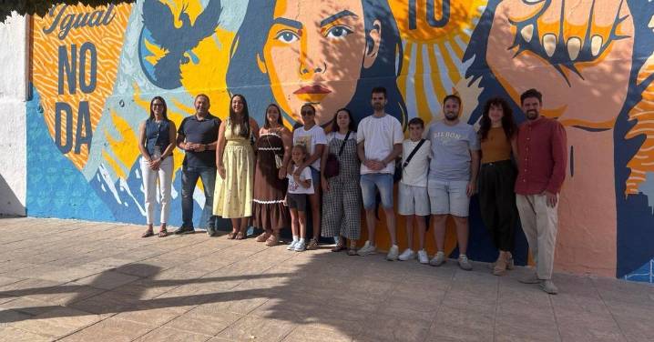 Ibros estrena un mural para concienciar sobre la igualdad y la violencia de género a la población
