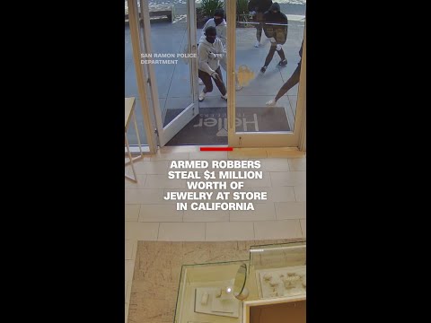 Armed robbers steal $1 million worth of jewelry at store in California