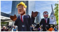 Miles protestan en Londres contra la visita de Donald Trump