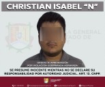 CHRISTIAN ISABEL FUE APREHENDIDO EN TEPIC