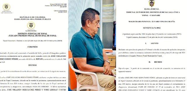 INSPECTOR URBANÍSTICO DE YOPAL, CONDENADO POR ESTAFA, PODRÍA SER DECLARADO INSUBSISTENTE. TRIBUNAL RATIFICÓ SENTENCIA