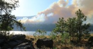 Wildfire forces evacuations at Lake Roosevelt National Recreation Area