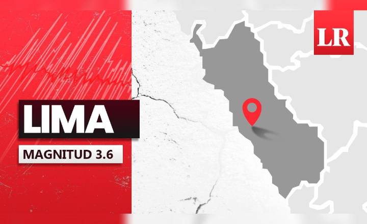 Temblor de magnitud 3,6 se sintió en Lima hoy, según IGP