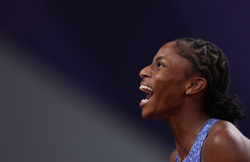 Athletics-Jefferson-Wooden wins 200 metres to take Tokyo sprint double