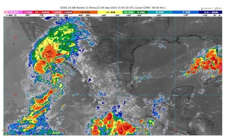 Tormenta tropical Lorena provocará lluvias torrenciales en Baja California Sur y noroeste del país