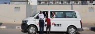 En Ciudad de Gaza, Médicos sin Fronteras detiene la atención por el asedio de las fuerzas israelíes.