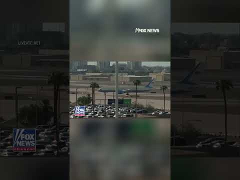 'Welcome home, Charlie': Air traffic controller delivers heartfelt message to Air Force Two #shorts