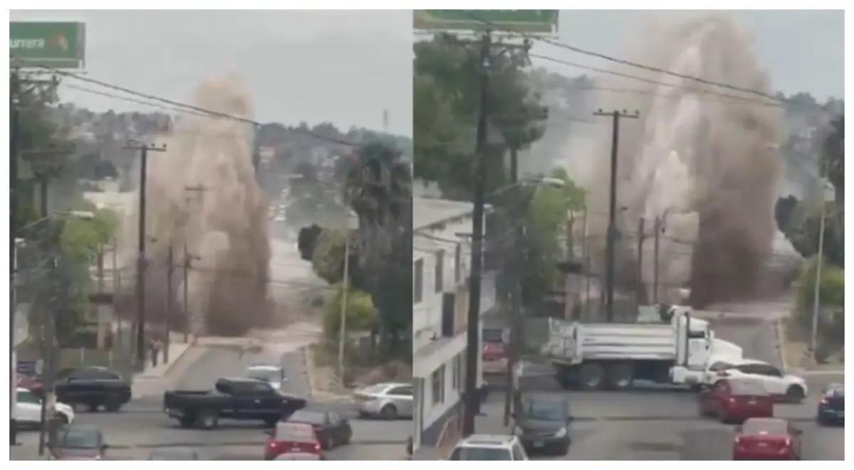 Fuga en acueducto Florido–Aguaje deja sin agua a más de 600 colonias en Tijuana