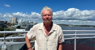 Sir Richard Branson arrives in Halifax to celebrate the inaugural North American visit of the Brilliant Lady