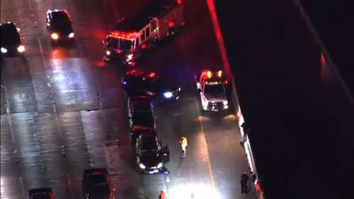 Pedestrian hit and killed by driver along I-45 Gulf Freeway southbound feeder, Houston police say