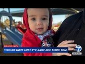 2-year-old found dead after being swept away by flood in SoCal