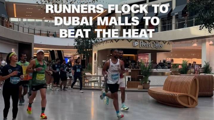 Runners flock to Dubai malls to beat the heat