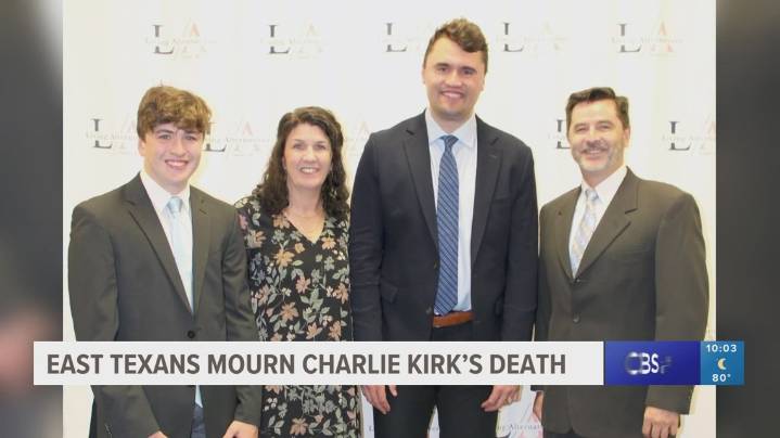 East Texans mourn assassination of Charlie Kirk, remember his legacy