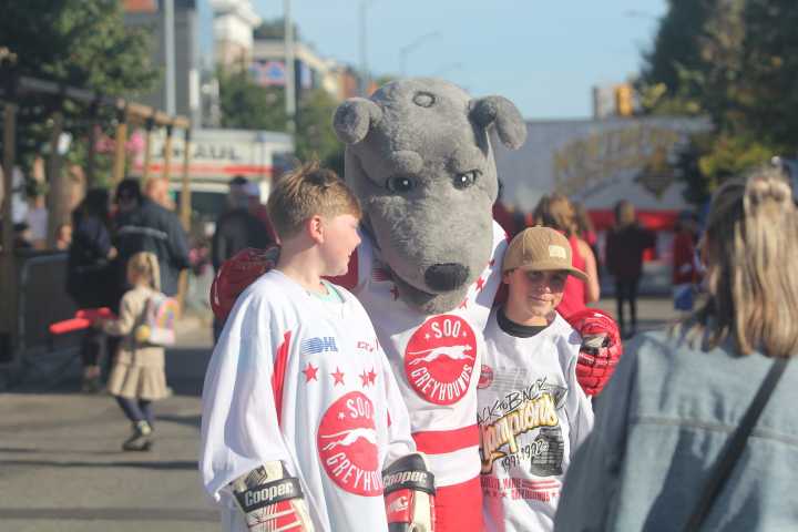 Soo Greyhounds host street party ahead of home opener: GALLERY
