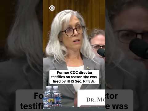 Former CDC director testifies on reason she was fired by RFK Jr. #shorts