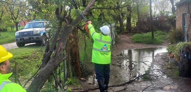 Tras la tormenta que generó algunos inconvenientes, General Pinto, recuperó la normalidad
