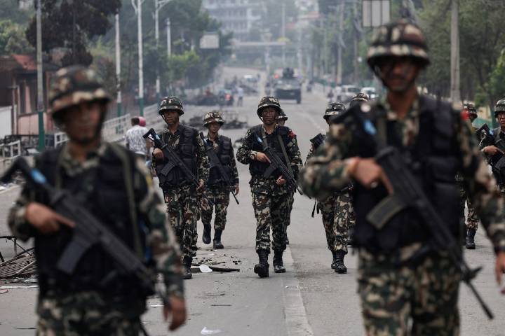 Nepalese troops deployed to streets of Kathmandu after violent protests