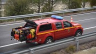 Dos heridos por un choque frontal entre dos coches en Caspe