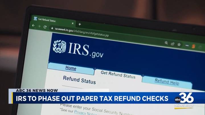 IRS to phase out paper tax refund check