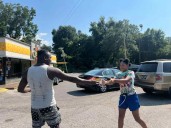 Man blesses others with weekly giveaways