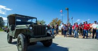 Historic Marine Corps Jeep arrives at Veterans Memorial Cemetery