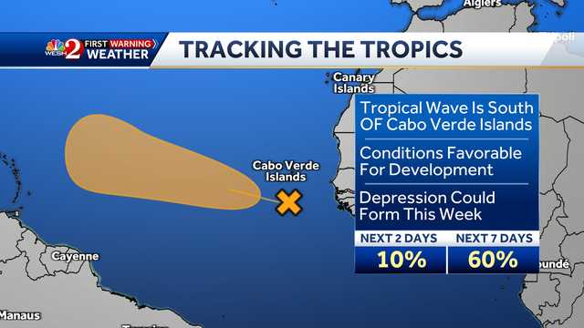 Tropical depression could form this week in the Atlantic
