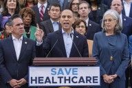 ‘Say it to my face’: Jeffries slams Trump over racist AI video