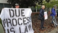 Protesters oppose housing ICE detainees at Rockingham County Jail