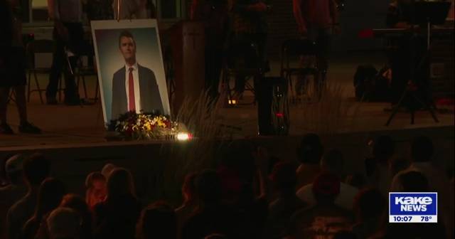 Vigil held at Wichita State to honor slain conservative activist Charlie Kirk