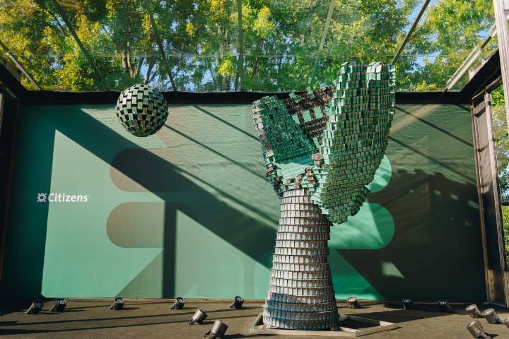 Citizens Bank, Phillies unveil unique sculpture that blends baseball and banking