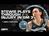 How did Breanna Stewart's injury impact the Liberty in Game 2 vs. Mercury?